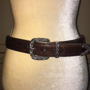 Brighton brown leather belt Medium
